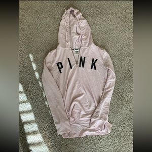 Pullover Zip Up with Hood - Pink VS